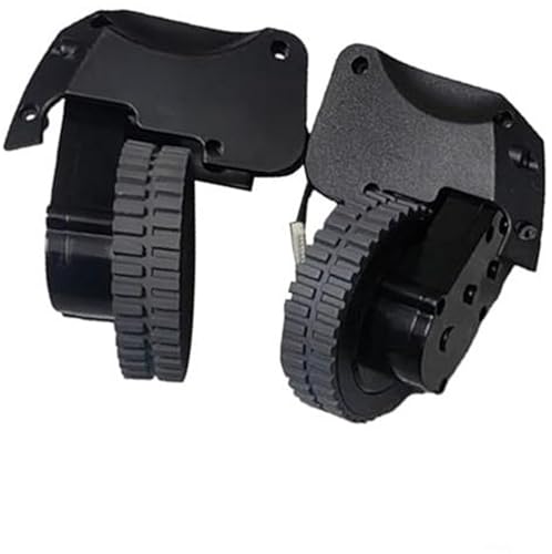 Yurefax Radmotorbaugruppe, for Useelife 1300, for Cecote, for Conga, 1790 Roboterstaubsauger, Ersatzteile for Linke und rechte Räder, schwarzes Zubehör (linkes + rechtes Rad) Vakuumrad von Yurefax