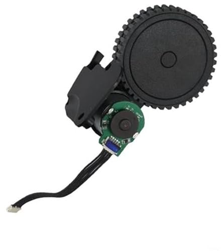 Yurefax Radmotorbaugruppe, for Useelife 1300, for Cecote, for Conga, 1790 Roboterstaubsauger, Ersatzteile for Linke und rechte Räder, schwarzes Zubehör (rechtes Rad) Vakuumrad(Black Right Wheel) von Yurefax