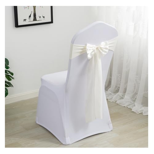 Elastische Stuhlschärpen Stuhl Schärpen Satin Stuhlschleifen Bow Ties Satin Schärpen Stuhl Schleifen für Hochzeit Bankett Geburtstag Party Hotel Zuhause von Yurosiay