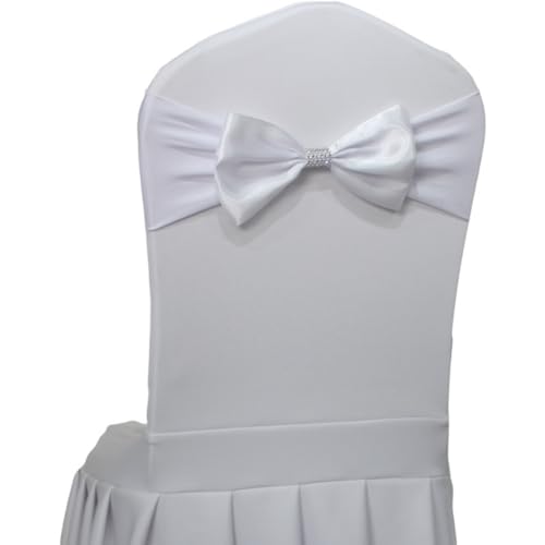 Stuhlschärpen mit Schleifen Elastic Stuhl Schärpen Stuhlschleifen Hochzeit Stuhl Bogen für Stuhl Deckt Schärpe Geburtstag Party Hotel Dekoration von Yurosiay