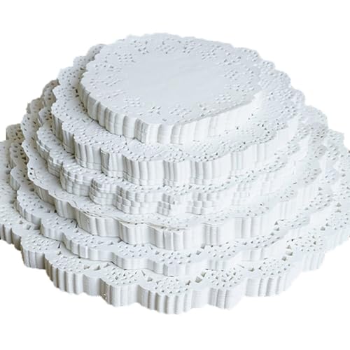 Yurosiay 100 Stück Spitze Papiermatten Tischsets Rund Papierdeckchen Tortenspitze Spitzendeckchen Papier Kuchenmatte Kuchen Verpackung Pads für Hochzeit, Geburtstag, Kuchen, Desserts 4 Zoll Yurosiay 100 Stück Spitze Papiermatten Tischsets Rund Papierdeckchen Tortenspitze Spitzendeckchen Papier Kuchenmatte Kuchen Verpackung Pads für Hochzeit, Geburtstag, Kuchen, Desserts 4 Zoll von Yurosiay