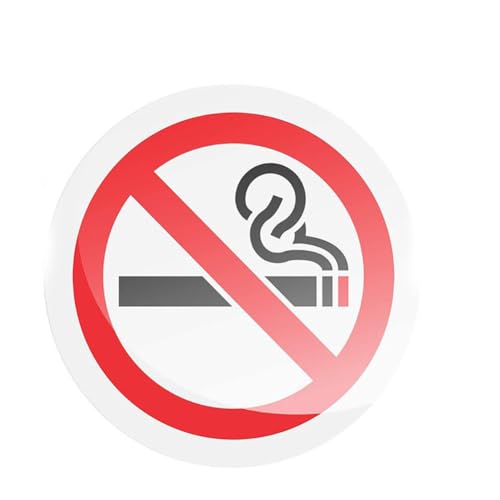 Yurosiay 10x Rauchverbot Selbstklebendes, wasserfestes Warnschild mit UV-Schutz Warnschild für den Außen- und Innenbereich Rauchverbotsschild No Cigarettes Allowed Abbildung 1 7,6 * 7,6cm Yurosiay 10x Rauchverbot Selbstklebendes, wasserfestes Warnschild mit UV-Schutz Warnschild für den Außen- und Innenbereich Rauchverbotsschild No Cigarettes Allowed Abbildung 1 7,6 * 7,6cm von Yurosiay