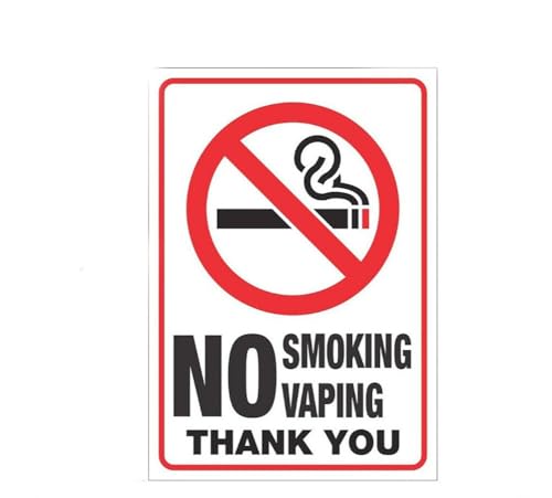 Yurosiay 10x Rauchverbot Selbstklebendes, wasserfestes Warnschild mit UV-Schutz Warnschild für den Außen- und Innenbereich Rauchverbotsschild No Cigarettes Allowed Abbildung 3 25,4 * 17,8cm Yurosiay 10x Rauchverbot Selbstklebendes, wasserfestes Warnschild mit UV-Schutz Warnschild für den Außen- und Innenbereich Rauchverbotsschild No Cigarettes Allowed Abbildung 3 25,4 * 17,8cm von Yurosiay