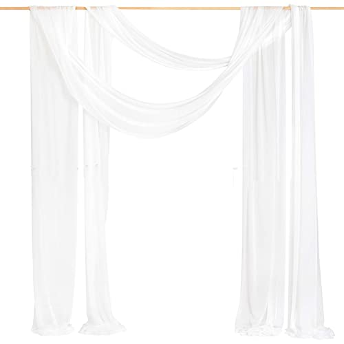 Yurosiay 2 Stück 77cm×10m Hochzeitsbogen Vorhang Chiffon Stoff Hochzeitsbogen Deko Tüll Fotovorhang Drapierstoff Hochzeitsbogen Querbehang Freihanddeko Tüll Vorhang für Party Hochzeit Weiß Yurosiay 2 Stück 77cm×10m Hochzeitsbogen Vorhang Chiffon Stoff Hochzeitsbogen Deko Tüll Fotovorhang Drapierstoff Hochzeitsbogen Querbehang Freihanddeko Tüll Vorhang für Party Hochzeit Weiß von Yurosiay