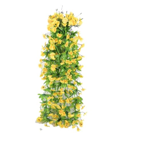 Yurosiay Künstliche Blumen Hängende 80cm Blumengirlande Künstliche Petunie Wandbehang Kunstblumen Hängend Wie Echt Künstliche Blumen Rebe Hängende Blumen Deko für Hochzeit Balkon Gelb 3# von Yurosiay