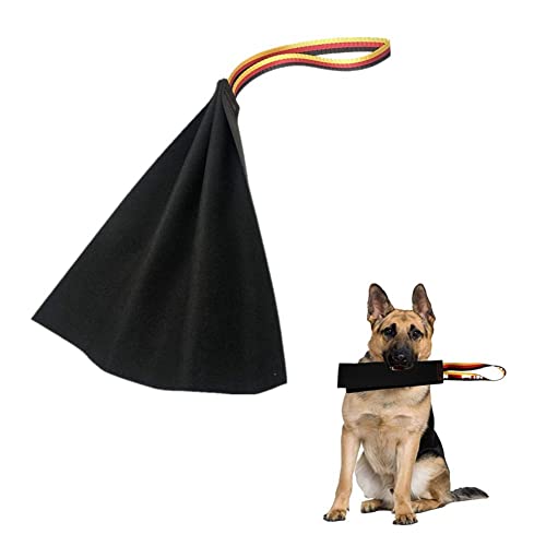 Yurosiay Leder Beisswurst Für Hunde 54.6cm Zerrspielzeug Hund Groß Mit Handschlaufe Unzerstörbar Hundespielzeug Beißwurst Hundebiss Schlepper Spielzeug für Hunde Training Spiel Tauziehen Schwarz von Yurosiay