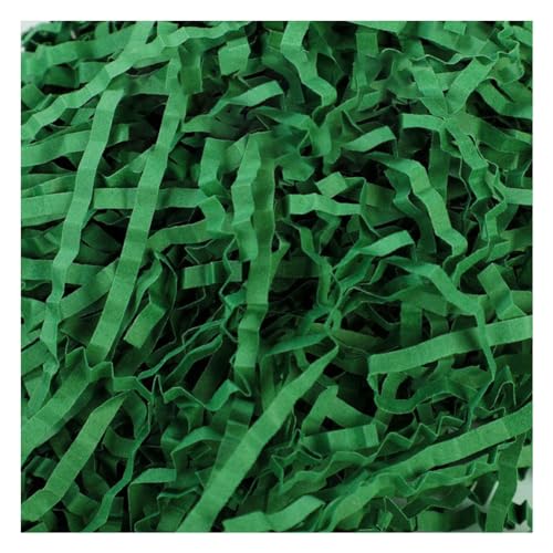 Yurosiay Raffia Papierschnitzel Zerkleinertes Mehrfarbiger Crinkle Papier Geschreddertes Füllmaterial Geschenkfüllung für DIY Party Hamper Füllung Geschenkverpackung Dekorations Dunkelgrün 100g Yurosiay Raffia Papierschnitzel Zerkleinertes Mehrfarbiger Crinkle Papier Geschreddertes Füllmaterial Geschenkfüllung für DIY Party Hamper Füllung Geschenkverpackung Dekorations Dunkelgrün 100g von Yurosiay