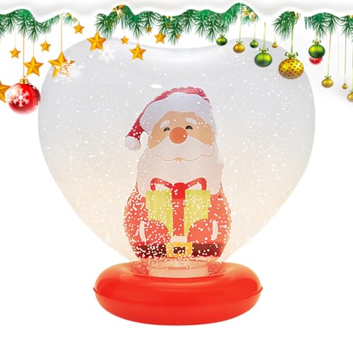 Yurosuis Aufblasbarer Weihnachtsschmuck | Herzförmige Leuchtende Weihnachtsdekoration | Figur Innen Holiday Blaskugel Mit Fernbedienung | Für Draußen Garten Rasen Terrasse Weg von Yurosuis