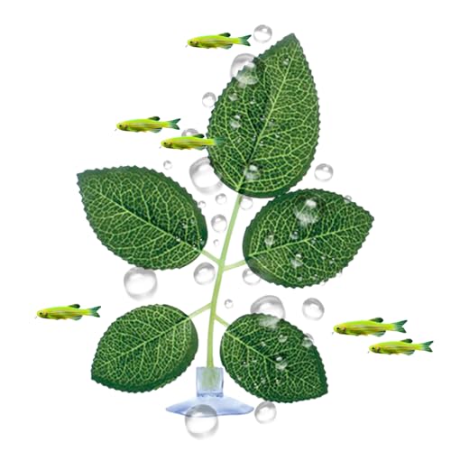 Yurosuis Betta Bett - Aquarium Blatt Pad Mit Saugnapf - Realistische Ruheplattform Für Laichplatz Guppy Schlafplatz Spielbereich Anreicherung Yurosuis Betta Bett - Aquarium Blatt Pad Mit Saugnapf - Realistische Ruheplattform Für Laichplatz Guppy Schlafplatz Spielbereich Anreicherung von Yurosuis