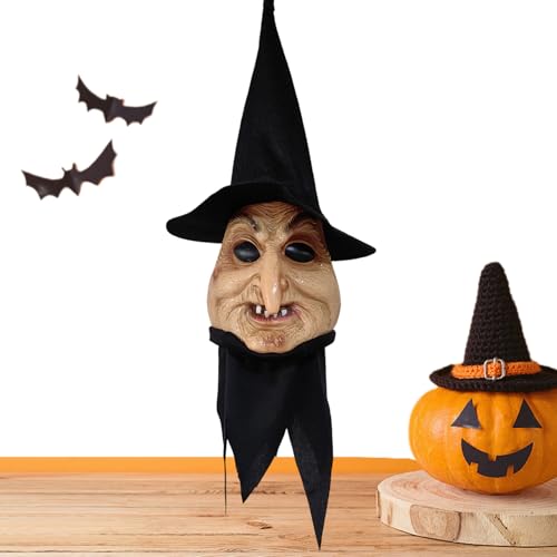 Yurosuis Halloween Hexendekor,Unheimliche Leuchtende Hexen Wanddeko | Halloween Deko Mit Licht Und Geräusch Für Drinnen Draußen Geisterhaus Partys Yurosuis Halloween Hexendekor,Unheimliche Leuchtende Hexen Wanddeko | Halloween Deko Mit Licht Und Geräusch Für Drinnen Draußen Geisterhaus Partys von Yurosuis