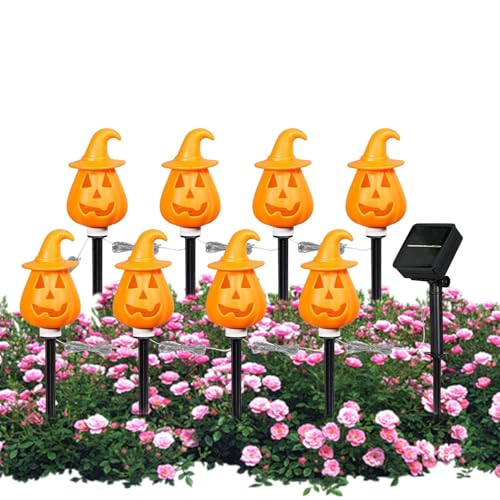 Yurosuis Halloween Kürbis Staketen | wasserdichte Halloween Deko Für Garten,Orangefarbene Verstellbare Bodeneinsätze Wege Garten Deko Für Außenbereich Rasen Terrasse Yurosuis Halloween Kürbis Staketen | wasserdichte Halloween Deko Für Garten,Orangefarbene Verstellbare Bodeneinsätze Wege Garten Deko Für Außenbereich Rasen Terrasse von Yurosuis