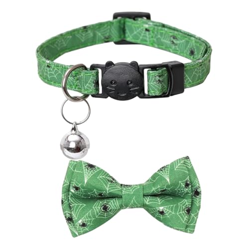 Yurosuis Hundehalsband mit Fliege,Abnehmbare Halloween-Fliege mit klingelnder Glocke | Hundebekleidungszubehör für Fotografie, Hochzeit, Zuhause, Spazierengehen, Reisen von Yurosuis