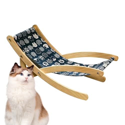 Yurosuis Katzen Relax Sessel | Verstellbare Katzenliege | Klappbare Möbel Für Haustiere Platzsparendes Bett Für Reise Tierarzt Wohnzimmer Balkon Outdoor Raum von Yurosuis