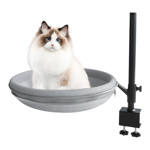 Yurosuis Katzen Schreibtisch Sitzgelegenheit - Kätzchen Hängematte 360 Grad drehbar,Abnehmbares Schlafbett Für Nachttisch Balkon Schrank Schreibtisch Heizkörper Wohnung Yurosuis Katzen Schreibtisch Sitzgelegenheit - Kätzchen Hängematte 360 Grad drehbar,Abnehmbares Schlafbett Für Nachttisch Balkon Schrank Schreibtisch Heizkörper Wohnung von Yurosuis