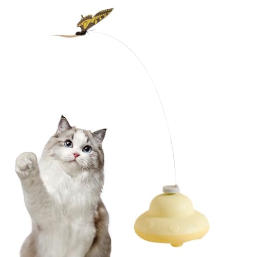 Yurosuis Katzenangel | Elektrisches Katzenspiel Angel - Haustierbedarf Für Bewegung Klettern Kratzen Geistige Anregung Zuhause Unterwegs Spiel von Yurosuis