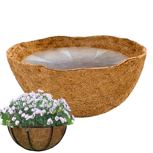 Yurosuis Kokos-Blumentopf-Einsatz,Kokos-Kokos-Einsatz | Blumentopf-Innenkissen aus Kokosfaser, langlebige Kokosfasereinlage,Dicke, natürliche und langlebige Topfmatte aus Kokosfaser für Balkon, Haus, von Yurosuis