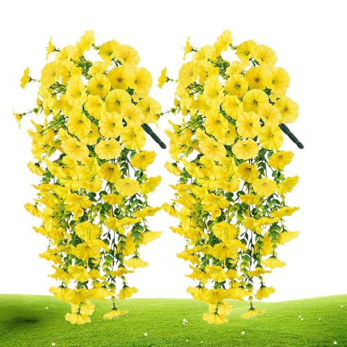 Yurosuis Künstliche Petunien, Für Innen- Und Außenbereich, Wetterfeste Langlebige 2 Stück Zierpflanzen Für Beet Kübel Balkon Fensterbank Vase & Garten Yurosuis Künstliche Petunien, Für Innen- Und Außenbereich, Wetterfeste Langlebige 2 Stück Zierpflanzen Für Beet Kübel Balkon Fensterbank Vase & Garten von Yurosuis