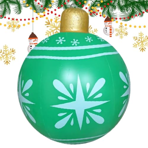 Yurosuis Riesige Weihnachtskugeln | Große Outdoor Baumdekoration | Großformatige Baum Deko Für Festliche Feiern Im Freien - Garten Baum Terrasse Familienfeier Schmuck von Yurosuis