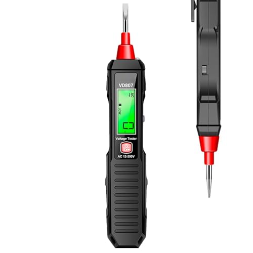 Yurosuis Spannungsprüfer | Präzisionsprüfer für Stromkreise - Berührungslose 12-300V AC Spannungsdetektion für Kühlschränke, Motoren und Kraftfahrzeuge Yurosuis Spannungsprüfer | Präzisionsprüfer für Stromkreise - Berührungslose 12-300V AC Spannungsdetektion für Kühlschränke, Motoren und Kraftfahrzeuge von Yurosuis