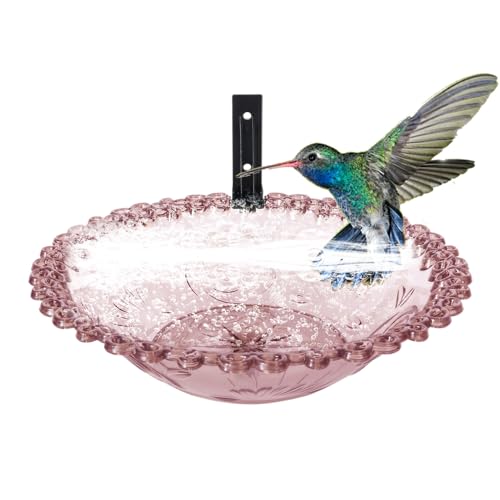 Yurosuis Vogelbad,Wandmontiertes Vogelfutterstelle Für Den Außenbereich | Aufhängbares Blütenförmiges Wasserbecken 23 cm Für Balkon Gartenzaun Äste Yurosuis Vogelbad,Wandmontiertes Vogelfutterstelle Für Den Außenbereich | Aufhängbares Blütenförmiges Wasserbecken 23 cm Für Balkon Gartenzaun Äste von Yurosuis