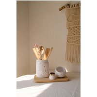 Weihnachtsgeschenk Utensilienhalter, Salzstreuer Und Streichholzstürmer, 3Er Set, Einweihungsgeschenk, Neues Zuhause Geschenk, Utensilientopf von YurtCeramics