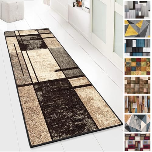 Yurun Flurteppich, Modern Schlafzimmer Wohnzimmer Läufer Teppich, Für Esszimmer, Küche, läufer Flur,Schlafzimmer Kinderzimmer, Dünn, Erhältlich in 9 Farben & vielen Größen, 200x300cm von Yurun