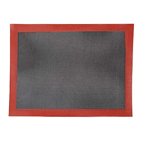 Yusat Baking Silicone Mat 40 * 30 * 1 Atmungsaktive Backmatte Silikon-Rollenmatte Antihaft-hitzebeständiges Ofen-Backnetz von Yusat