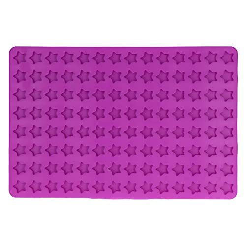 Yusat Hunde-Keksform, Silikon-Keksform, Ofenfeste Formen, 30 X 20 X 1 Hund, 112 Löcher, Fünfzackiger Stern, Silikon Schokoladen-Hunde-Backmatte von Yusat