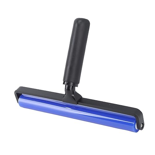 Yusat Static Roller Staubentfernungsrolle, super klebrig, blaues Silikon, weich, statische Aktion, Reinigungsrolle mit schwarzem Griff (25,4 cm) von Yusat