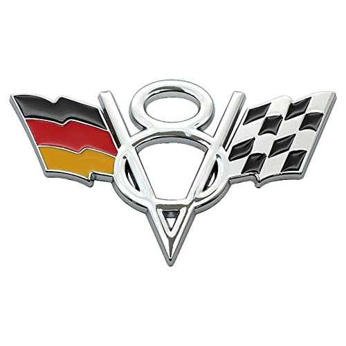 Yusheng 3D-V8 Motor Logo, Flagge Chrome Badge Emblem Aufkleber V8 Emblem Zeichen Chrom Schriftzug 3D Logo Auto Aufkleber Tuning Sticker Metall 10.5x6.3cm Yusheng 3D-V8 Motor Logo, Flagge Chrome Badge Emblem Aufkleber V8 Emblem Zeichen Chrom Schriftzug 3D Logo Auto Aufkleber Tuning Sticker Metall 10.5x6.3cm von YuSheng