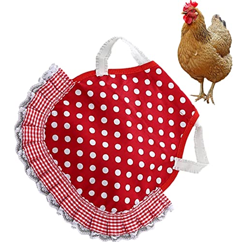 Yusheng Hühnersattel für Hühner,Kleidung Geflügelschutz Henne Sattelschürze - Hühnerjacke mit verstellbarem Riemen, Hühnerpflegezubehör für mittelgroße Hühner, Hühnergeflügel von Yusheng