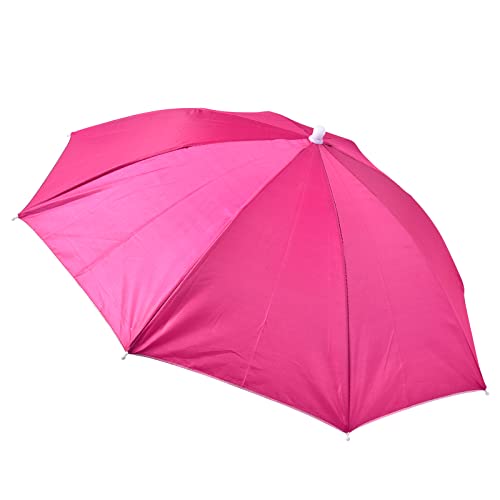 Yusheng Regenschirmhut, Faltbarer Kopfmontierter Regenschirm Hut, Verstellbare Angelschirm, Wasserdichter, UV-Schutz,Sonnenschirm, Für Golf, Angeln Und Gartenarbeit von Yusheng