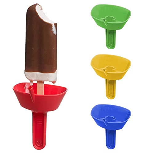 Yusheng Tropffreier EIS Am Stiel Halter Mit Strohhalm, EIS Pop Halter Popsicle Halter Ice Pop Halter, Tropfschutz Praktischer Kegel-EIS-Stiel-Halter, Popsicle-Schutz von Yusheng