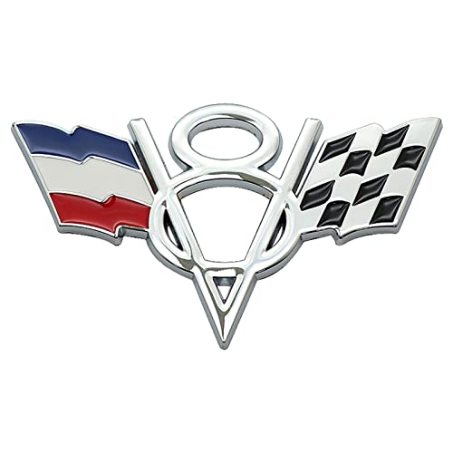 Yusheng -V8 Motor Logo, Flagge Chrome Badge Emblem Aufkleber V8 Emblem Zeichen Chrom Schriftzug Logo Auto Aufkleber Tuning Sticker Metall 10.5x6.3cm Yusheng -V8 Motor Logo, Flagge Chrome Badge Emblem Aufkleber V8 Emblem Zeichen Chrom Schriftzug Logo Auto Aufkleber Tuning Sticker Metall 10.5x6.3cm von Yusheng