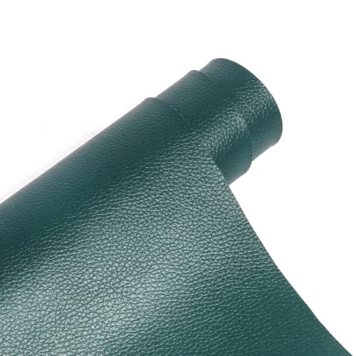 Kunstleder Selbstklebende Leder Reparatur Set, Lederflicken Selbstklebende Leder Reparatur Patch 40 x 150cm, für Sofas Autositze Bürostuhl Kopfteil Handtaschen Jacken, Dunkelgrün von YushengTai