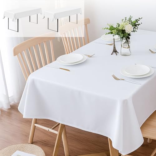 YushengTai 2 Stück Biertisch Tischdecke100x250cm, Tischdecke Bierzeltgarnitur, Biertischhussen, Tischdecken für Biertische, Bierzeltgarnitur Auflage, Rechteckige Tischdecken, für Garten Partys, Weiß YushengTai 2 Stück Biertisch Tischdecke100x250cm, Tischdecke Bierzeltgarnitur, Biertischhussen, Tischdecken für Biertische, Bierzeltgarnitur Auflage, Rechteckige Tischdecken, für Garten Partys, Weiß von YushengTai