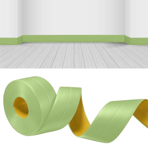 YushengTai Grün Weichsockelleiste Selbstklebend,6M PVC Sockelleiste Selbstklebend 18 x 18 mm, Weichsockelleiste Flexibel für Küche und Bad Geeignet YushengTai Grün Weichsockelleiste Selbstklebend,6M PVC Sockelleiste Selbstklebend 18 x 18 mm, Weichsockelleiste Flexibel für Küche und Bad Geeignet von YushengTai