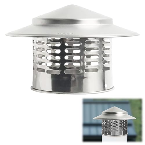 YushengTai Schornsteinabdeckung 110MM Regenhaube Schornstein Kaminabdeckung Edelstahl Kaminrohr Abdeckung Runder Regenhut Vogelschutz Edelstahl Dunstabzugshaube Schornstein Abluftabdeckung YushengTai Schornsteinabdeckung 110MM Regenhaube Schornstein Kaminabdeckung Edelstahl Kaminrohr Abdeckung Runder Regenhut Vogelschutz Edelstahl Dunstabzugshaube Schornstein Abluftabdeckung von YushengTai