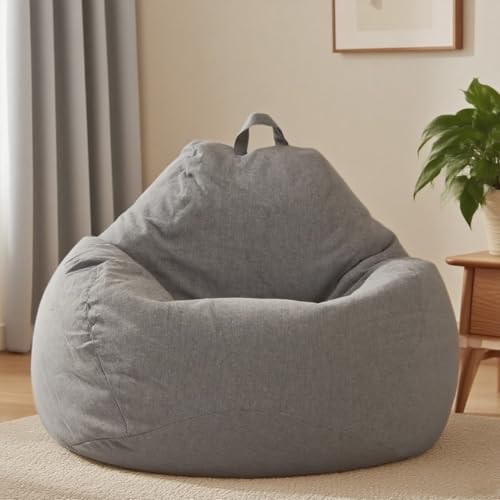YushengTai Sitzsack Kinder, Erwachsene, Sitzsack Bezug Ohne Füllung, mit Reißverschluss, für Erwachsene und Kinder, 100 x 120 cm Sitzsackstuhl für Schlafzimmer, Büro, Wohnzimmer, Terrasse von YushengTai