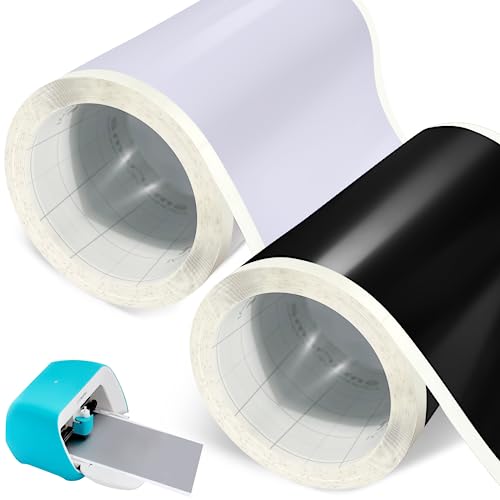 YushengTai Smart Vinyl Permanent für Cri-cut Joy, 14cm*600+600 cm Vinylfolie Plotter, Plotterfolie Selbstklebend, Blätter Transferfolie für Partydekoration, Aufkleber von YushengTai