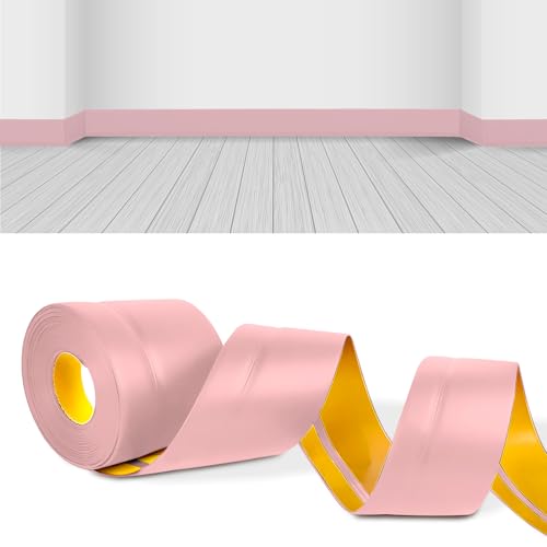 YushengTai Weichsockelleiste Selbstklebend,Rosa 6M PVC Sockelleiste Selbstklebend 50 x 20 mm, Weichsockelleiste Flexibel für Küche und Bad Geeignet YushengTai Weichsockelleiste Selbstklebend,Rosa 6M PVC Sockelleiste Selbstklebend 50 x 20 mm, Weichsockelleiste Flexibel für Küche und Bad Geeignet von YushengTai