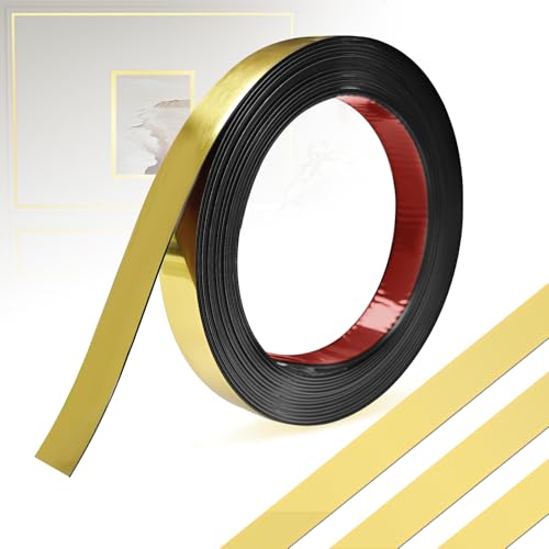 YushengTai Zierleisten Selbstklebend Matt Gold 6m, Wall Moulding Peel and Stick, Zierleiste Selbstklebend für Kamin, Spiegelrahmen, Möbel und Heimdekoration YushengTai Zierleisten Selbstklebend Matt Gold 6m, Wall Moulding Peel and Stick, Zierleiste Selbstklebend für Kamin, Spiegelrahmen, Möbel und Heimdekoration von YushengTai