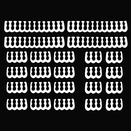 Yushu 1 Set 24 Pin x 4 8 Pin x 12 6 Pin x 8 PP Kabelkamm Klemme/Clip/Kommode für 3,4 mm ummantelte Kabel Netzteil-Stecker (Material: PP). von Yushu