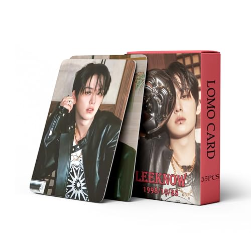 Stray Kids Photocards 55 PCS Stray Kids Album Photo Cards Stray Kids Kpop Gift Lomo Cards Merch for Boys and Girls (Lee Know) von Yuto