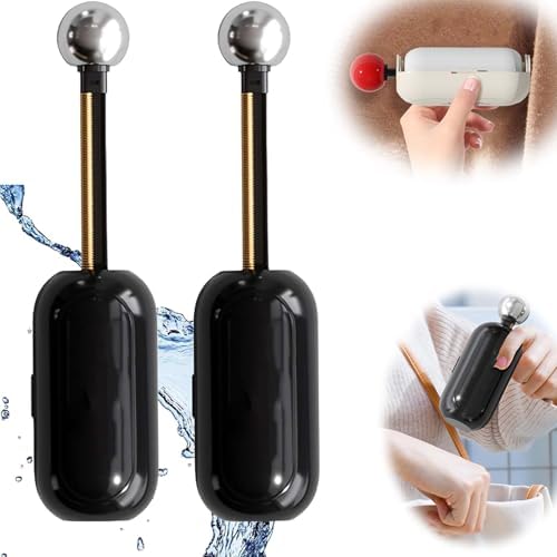 Enjoy Sticky Lint Roller, Enjoy Sticky Roller, Genießen Sie Sticky Lint Roller, Waschbarer Tragbarer Aufkleber, Tierhaarentferner Fusselrolle, Waschbare Fusselrolle Ball (2 Stück-Schwarz) von YuuFcy