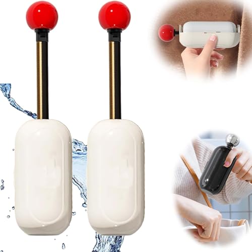 Enjoy Sticky Lint Roller, Enjoy Sticky Roller, Genießen Sie Sticky Lint Roller, Waschbarer Tragbarer Aufkleber, Tierhaarentferner Fusselrolle, Waschbare Fusselrolle Ball (2 Stück-Weiß) von YuuFcy