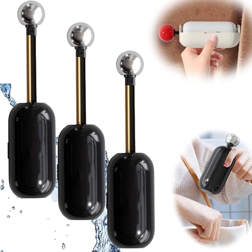 Enjoy Sticky Lint Roller, Enjoy Sticky Roller, Genießen Sie Sticky Lint Roller, Waschbarer Tragbarer Aufkleber, Tierhaarentferner Fusselrolle, Waschbare Fusselrolle Ball (3 Stück-Schwarz) von YuuFcy