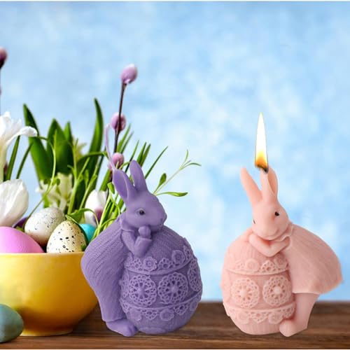 Ostern Silikonform Gießform, Silikonform Hase, Ostereier-Hase-Silikonform, Gießform Hase Kerzenform, Epoxidharz Formen, Osterhase Silikonform for Gips,Sojawachs Kerzen, Seife Ostern Silikonform Gießform, Silikonform Hase, Ostereier-Hase-Silikonform, Gießform Hase Kerzenform, Epoxidharz Formen, Osterhase Silikonform for Gips,Sojawachs Kerzen, Seife von YuuFcy
