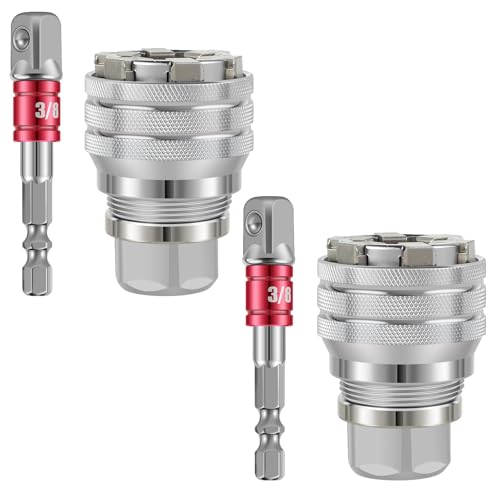 YuuFcy Multifunktions-Universal-Steckschlüsselwerkzeug, Super-Steckschlüssel passend, Universelles Wartungswerkzeug, Verstellbarer Universal Steckschlüssel for metrisches 3/8-Zoll (2PCS) von YuuFcy