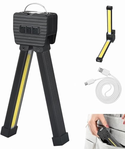 YuuFcy Posing Lamp Gym, Gym Lamp for Posing, Portable Magnetic LED Flashlight with Hanging Hook, 7th Gear Dimming, Handheld USB Rechargeable Worklight with 180 Degree Folding (1PC) von YuuFcy